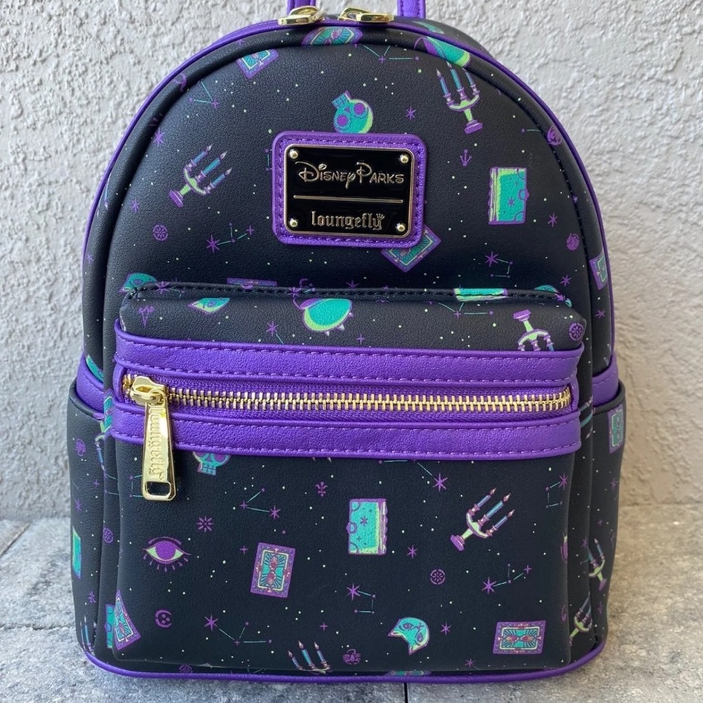 Disney Parks Loungefly Hocus Pocus Halloween 2021 Mini Backpack Purple